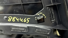 Panou ușă spate dreapta negru pentru Audi A4 B9 17-19, cotieră din piele neagră, inserție din piele neagră, Bang & Olufsen, cu mâner și grile difuzoare, zgârieturi, suport fonoabsorbant rupt