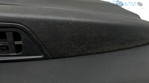 Panou ușă stânga față negru pentru Audi A4 B9 17-19, cotieră din piele neagră, inserție din piele neagră, pentru memorie scaun, Bang & Olufsen, curățare chimică, strat de protecție mâner decojit