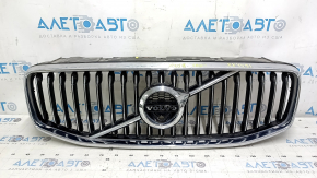 Решетка радиатора grill со значком Volvo XC60 18-21 под камеру, песок, надломаны крепления
