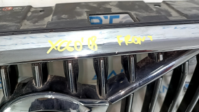 Решетка радиатора grill со значком Volvo XC60 18-21 под камеру, песок, надломаны крепления