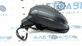 Зеркало боковое левое в сборе Audi A4 B9 17-19 14 пинов, поворотник, автозатемнение, автоскладывание, под память, графит, рассохся уплотнитель