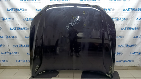 Капот голый Volvo XC60 18-26 алюминий, черный 717, вмятины, царапины, песок