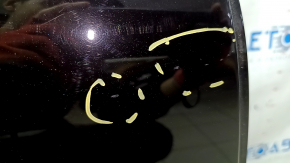 Дверь в сборе задняя правая Volvo XC60 18-26 Inscription, черный 717, царапины, тычки