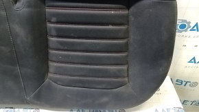 Подушка заднего ряда сидений Ford Fusion mk5 13-16 ткань черная, красная строчка, под химчистку