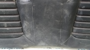 Подушка заднего ряда сидений Ford Fusion mk5 13-16 ткань черная, красная строчка, под химчистку