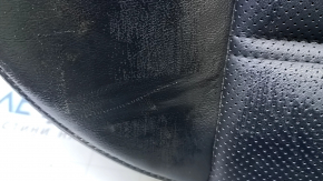 Подушка заднего ряда сидений Mazda 6 14-15 кожа черная, перфорация, красная строчка, замята, царапины