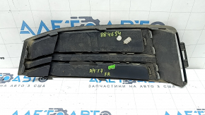 Решетка переднего бампера правая Audi A4 B9 17-17 s-line, без радара, светлый хром, песок