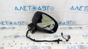 Зеркало боковое правое в сборе Volvo XC60 18-26 15+5 пинов, камера, поворотник, автозатемнение, подогрев, BSM, черный, тычки, песок
