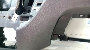 Торпедо передняя панель с AIRBAG Volvo XC60 18-26 кожа черная под проекцию, царапины, сломано крепление, надлом
