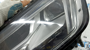 Фара передняя левая в сборе Audi A4 B9 17-19 Full LED, под полировку, паутинка