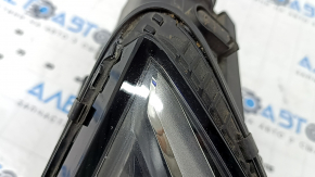Фара передняя левая в сборе Audi A4 B9 17-19 Full LED, под полировку, паутинка