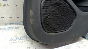 Panou ușă negru, spate dreapta, Volvo XC60 18-25, cotieră, piele Nappa neagră, tapițerie Bowers & Wilkins, zgârieturi
