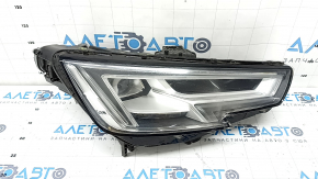 Ansamblu far dreapta față pentru Audi A4 B9 17-19 Full LED, fără unități, geam spart