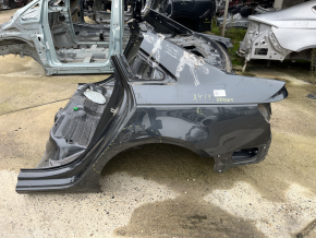 Четверть крыло задняя левая Audi A4 B9 17-19 на кузове, графит, примята