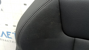 Tapițerie spătar scaun pasager Audi A4 B9 17-19, piele bej, încălzită, lovită