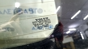 Дверь багажника голая со стеклом Volvo XC60 18-26 с проводкой, тонировка, черный 717, царапина