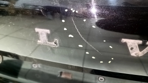 Дверь багажника голая со стеклом Volvo XC60 18-26 с проводкой, тонировка, черный 717, царапина