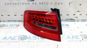 Фонарь внешний крыло левый Audi A4 B8 13-16 рест седан LED, царапины