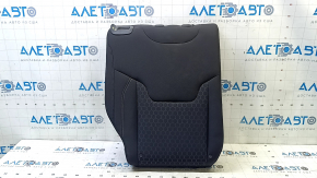 Spătar banchetă spate stânga, al doilea rând, Jeep Compass 17-18, material textil negru cu cusături albe și maro, pentru curățare