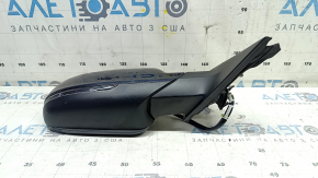 Зеркало боковое правое в сборе Audi A4 B8 08-16 12+2 пинов, память, поворотник, автозатемнение, BSM, синие, царапины, в клее