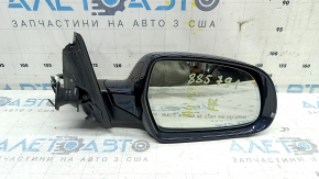Зеркало боковое правое в сборе Audi A4 B8 08-16 12+2 пинов, память, поворотник, автозатемнение, BSM, синие, царапины, в клее