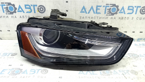 Фара передняя правая в сборе Audi A4 B8 13-16 рест ксенон led, песок
