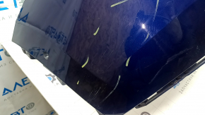 Бампер задний голый верхний Tesla Model Y 20-25 синий PPSB, под 6 парктроников, примят, царапины
