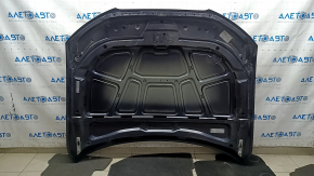 Капот голый Audi A4 B8 13-16 рест сталь, синий LX5R, сколы, песок