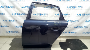 Дверь голая задняя левая Audi A4 B8 09-16 седан, синий LX5R, тычки, царапины