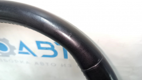 Руль голый Audi A4 B8 13-16 3 спицы, кожа черная, без кнопок, без накладки, царапины
