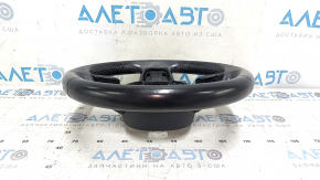 Руль голый Audi A4 B8 13-16 3 спицы, кожа черная, без кнопок, без накладки, царапины