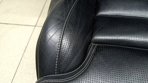 Scaun pasager Volvo XC60 18-25 cu airbag, electric, încălzit, ventilat, piele Nappa neagră cu perforații și suport pentru genunchi, cu unitate de control, lovituri, crăpături, necesită curățare