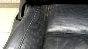 Scaun pasager Volvo XC60 18-25 cu airbag, electric, încălzit, ventilat, piele Nappa neagră cu perforații și suport pentru genunchi, cu unitate de control, lovituri, crăpături, necesită curățare
