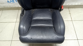 Scaun pasager Volvo XC60 18-25 cu airbag, electric, încălzit, ventilat, piele Nappa neagră cu perforații și suport pentru genunchi, cu unitate de control, lovituri, crăpături, necesită curățare