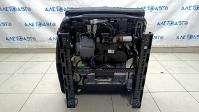 Scaun pasager Volvo XC60 18-25 cu airbag, electric, încălzit, ventilat, piele Nappa neagră cu perforații și suport pentru genunchi, cu unitate de control, lovituri, crăpături, necesită curățare