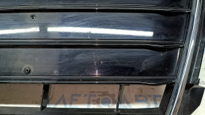 Решетка радиатора в сборе Audi A4 B8 13-16 рест глянец, S line, quattro, с эмблемами, песок, не заводские отверстия