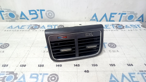 Дефлектор воздуховода центральной консоли Audi A4 B8 13-16 рест черный с хром