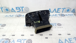 Дефлектор воздуховода центральной консоли Audi A4 B8 13-16 рест черный с хром