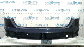 Bara spate nefinisată pentru Audi A4 B8 13-16, restilizare pentru senzori de parcare, S-Line, albastru LX5R, zgârieturi, lovituri, lovituri