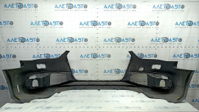 Бампер передний голый Audi A4 B8 13-16 рест, S-Line, синий LX5R, под омыватели фар, без заглушек, царапины, вмятина
