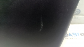 Panou ușă dreapta față Tesla Model Y 20-25, piele neagră, cu iluminare din spate, tapițerie mată, inserție în piele întoarsă, cu control geam, cu buton de deschidere ușă, piele decojită, zgârieturi
