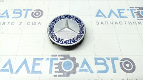 Центральный колпачок на диск Mercedes W213 E 17-23 74/70мм синий, коррозия