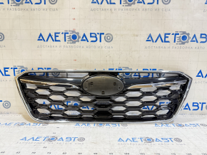Решетка радиатора grill Subaru Outback 20-22 без эмблемы, молдинг черн+хром, обрамление хром (SPORT)