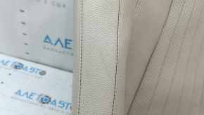 Обшивка спинки водительского сиденья Mercedes W213 E 17-23 бежевая, с подогревом и подпоркой, под чистку