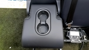 Спинка заднего ряда сидений левая Tesla Model Y 20-25 кожа, черный, с ремнем, с подогревом, без подголовников,