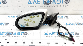 Ansamblu oglindă retrovizoare stânga pentru Mercedes W213 E 17-23, 10+8+2+2 pini, semnalizator, încălzit, iluminare din spate, antiorbire automată, BSM, alb