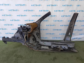 Четверть передняя правая VW Tiguan 09-18 отпилена, с центральной стойкой, черная