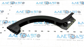 Ornament balama portbagaj stânga pentru Mercedes W213 E 17-23, negru, ghidaje rupte