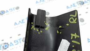 Ornament balama portbagaj stânga pentru Mercedes W213 E 17-23, negru, ghidaje rupte