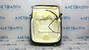 Обшивка подушки пассажирского сидения Audi A4 B8 13-16 кожа черная, подогрев, примято, тычки, надломана фишка